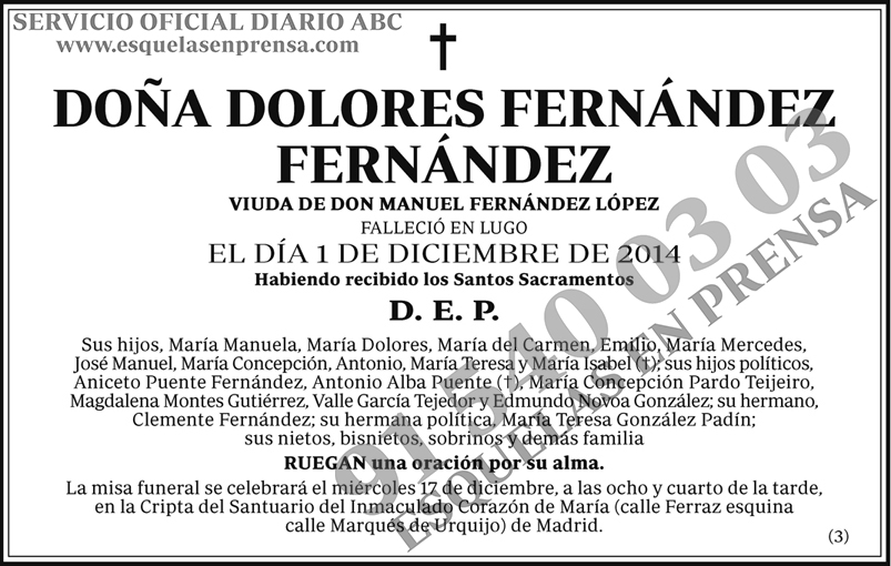 Dolores Fernández Fernández